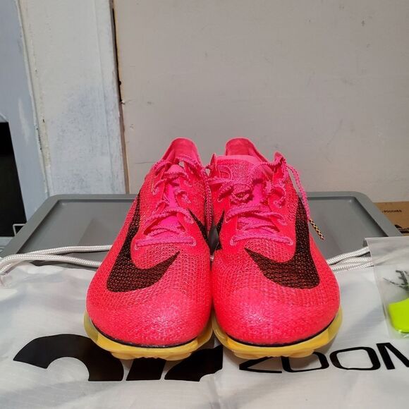 Nike Air Zoom Victory Track Spikes Mens Size 9 Hyper Pink Orange CD4385-600 - Picture 3 of 11